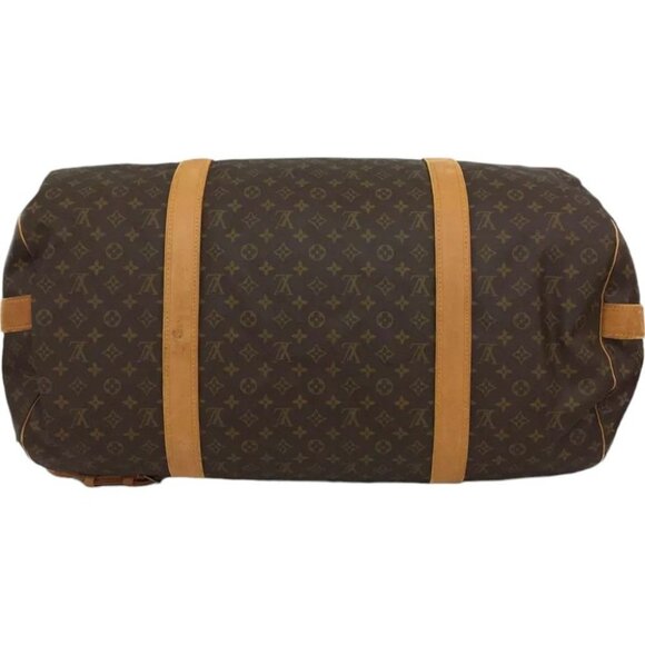 628451AP (S6) Louis Vuitton Travel Bag Sac Polochon Brown Monogram w/Shoulder St - Picture 4 of 12